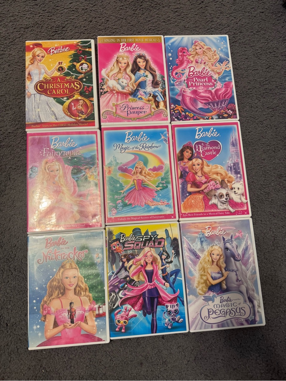 Barbie DVD Collection Set – Pink Blue Covers